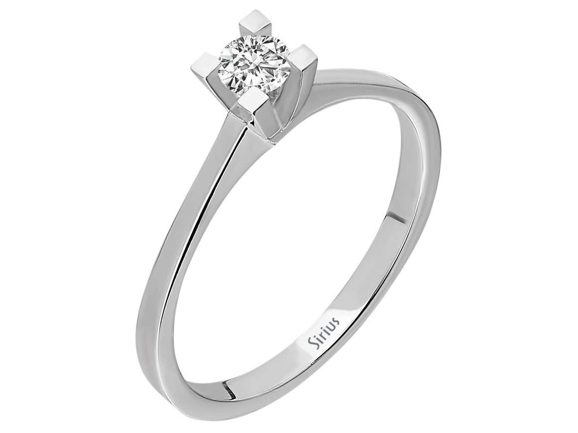 0.19 carat diamond solitaire ring