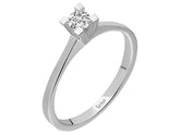 0.19 carat diamond solitaire ring