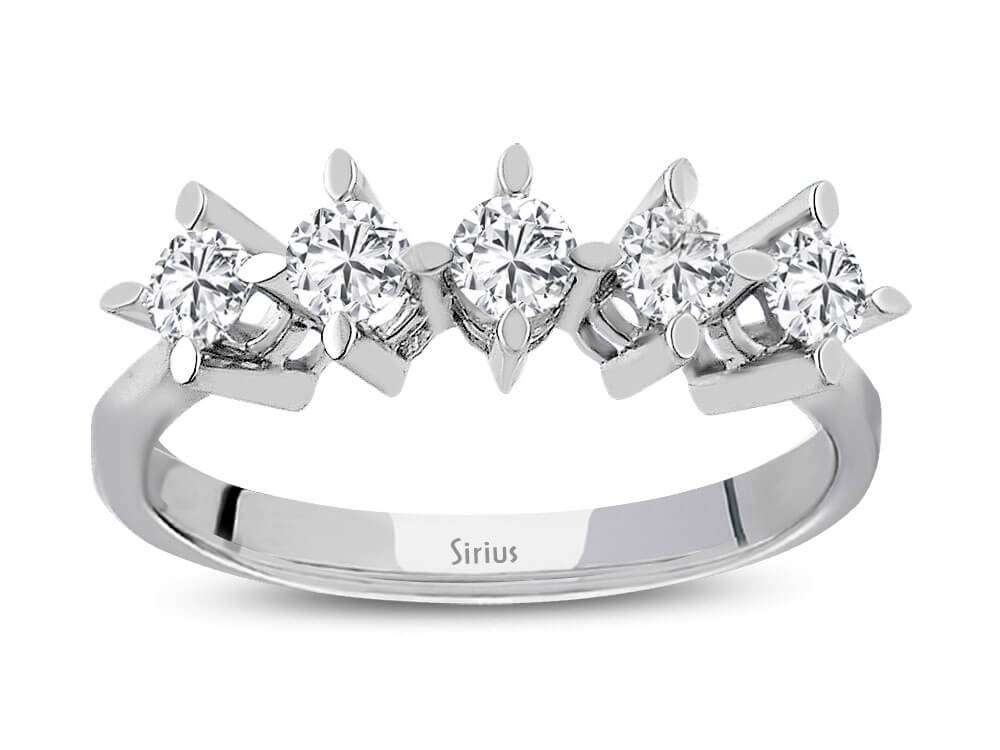 0.55 carat diamond 5 stone alliance