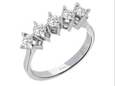 Alliance 5 pierres diamant 0,55 carat