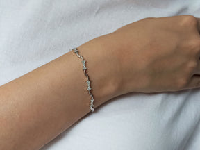 Bracelet coeur diamant