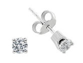 Boucles d'oreilles solitaires diamant 0,50 carat