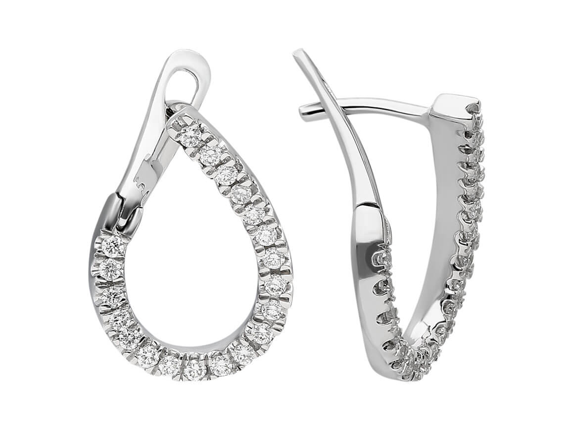 Diamond Hoop Earrings