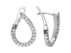 Diamond Hoop Earrings