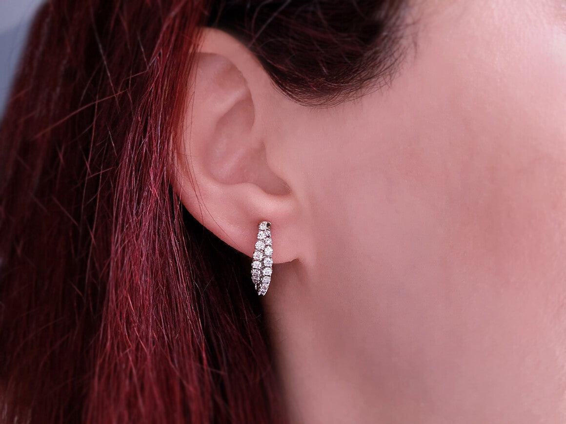 Diamond Hoop Earrings