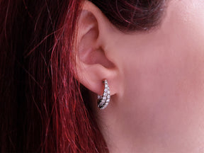 Diamond Hoop Earrings