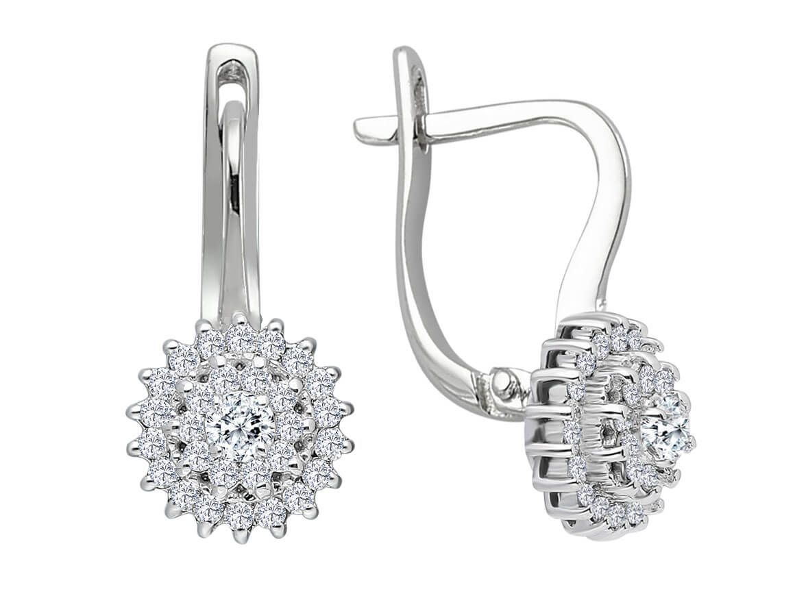 Diamond Gerbera Earrings