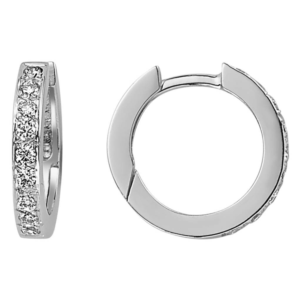 Diamond Hoop Earrings