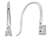Boucles d'oreilles solitaires diamant 0,21 carat