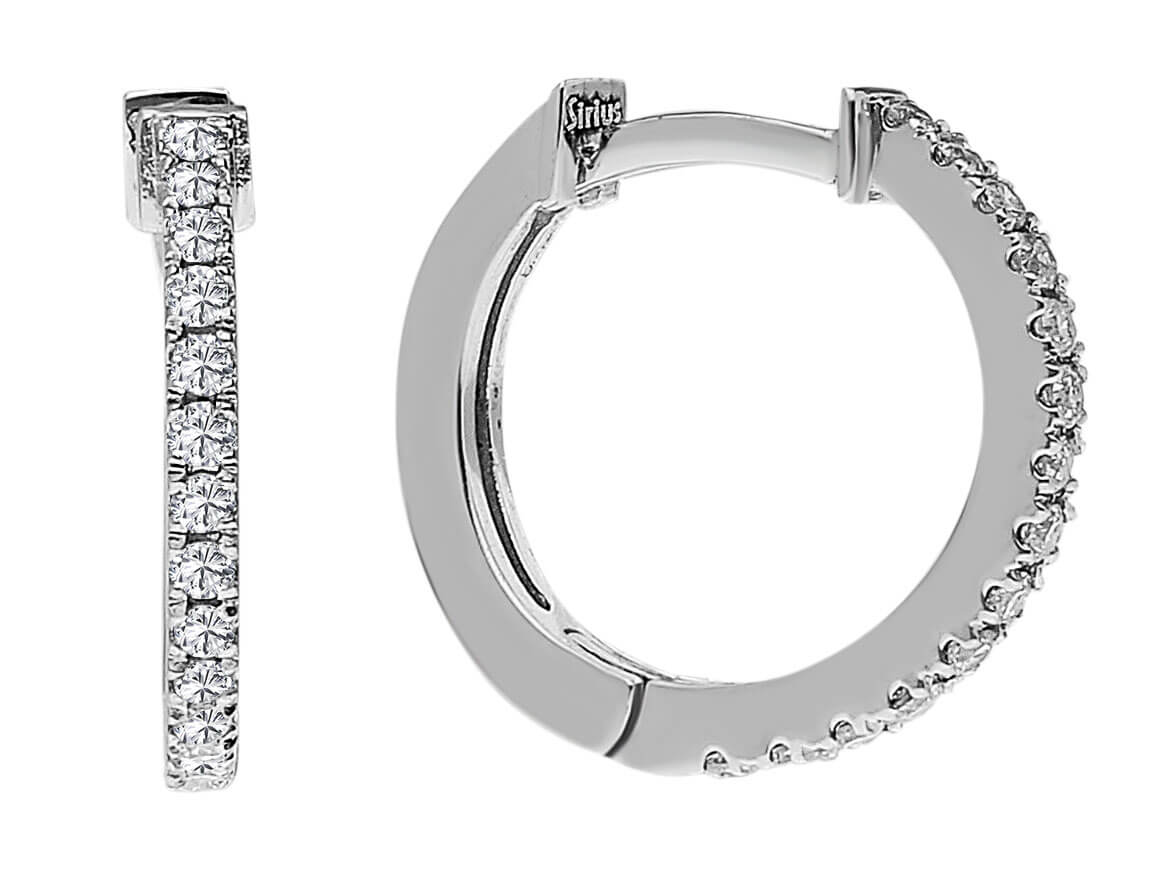 Diamond Hoop Earrings