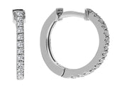 Boucles d'oreilles créoles diamant