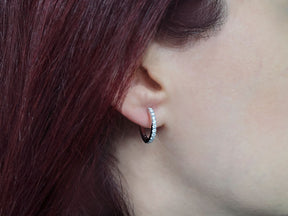 Diamond Hoop Earrings