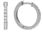 Boucles d'oreilles créoles diamant