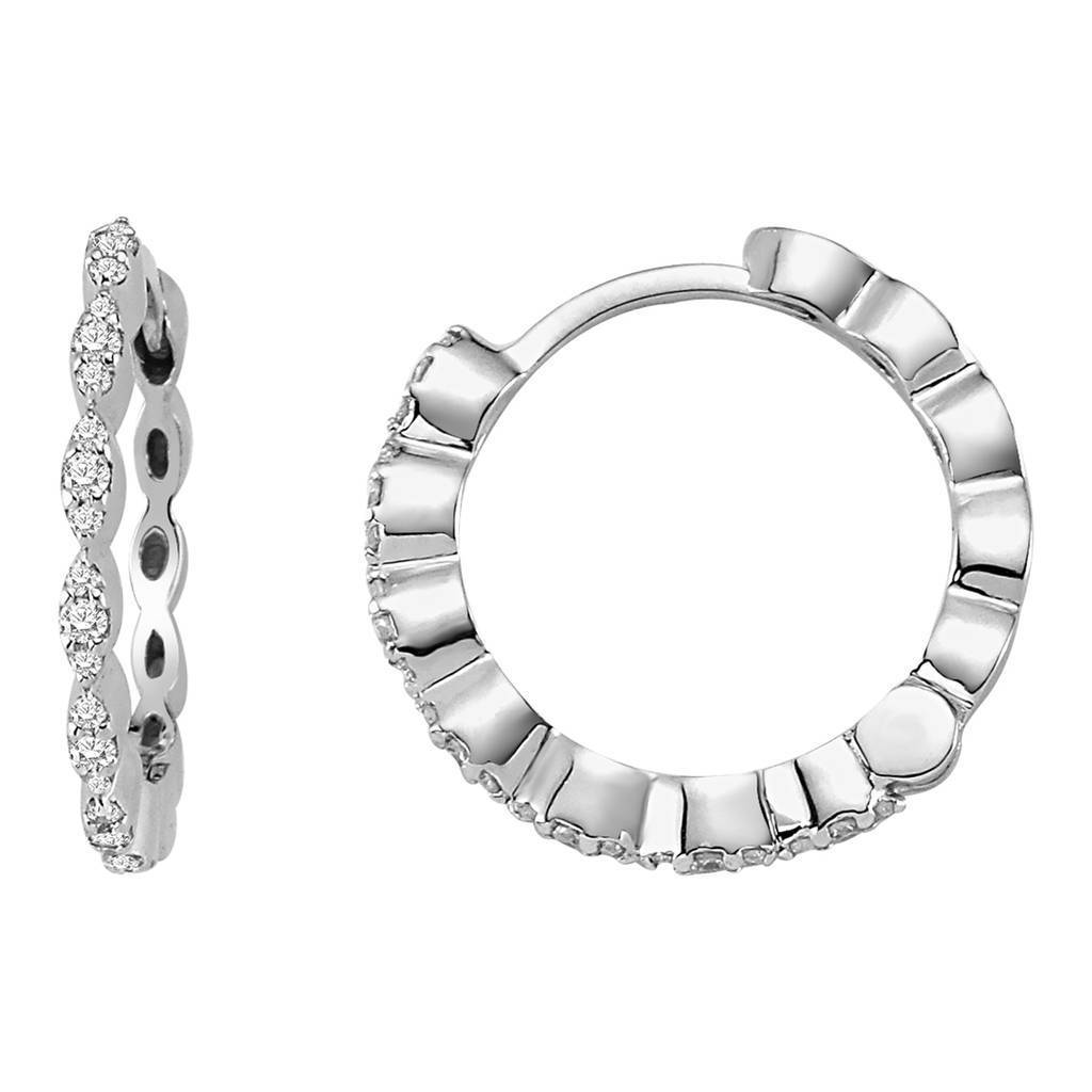 Diamond Hoop Earrings