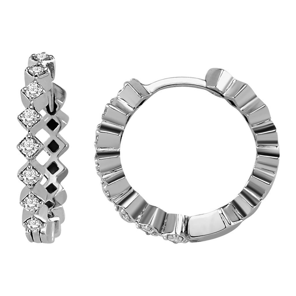 Diamond Hoop Earrings