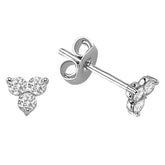 Boucles d'oreilles à tige en diamant Tria