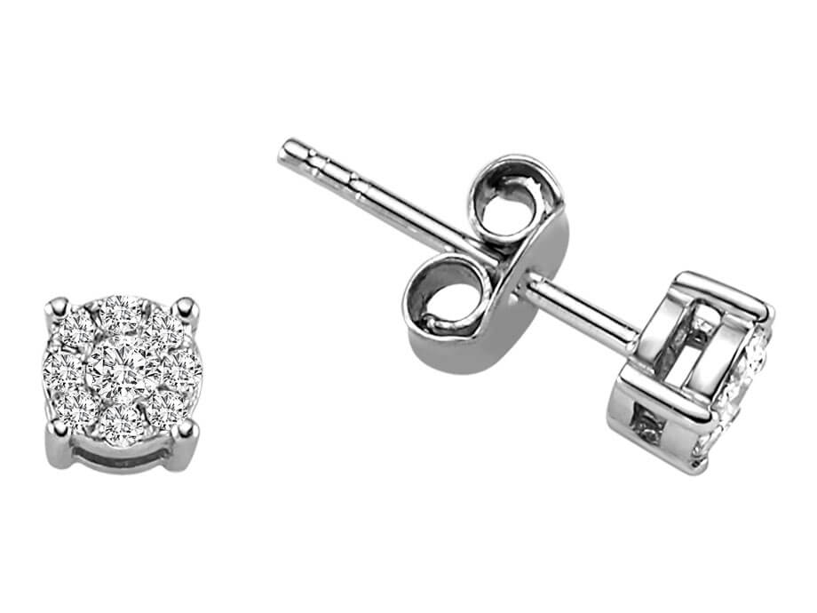 0.30 Carat Diamond Effect Solitaire Stud Earrings
