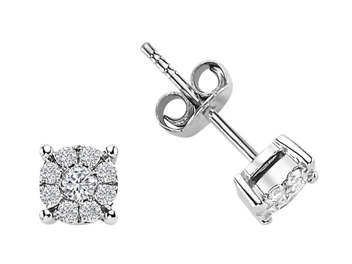 0.60 Carat Diamond Effect Solitaire Stud Earrings