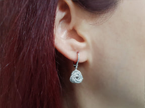Diamond Eternal Spiral Earrings