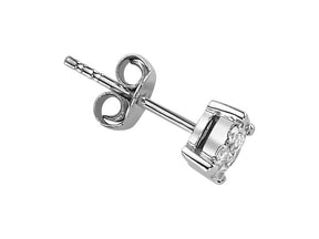 0.60 Carat Diamond Effect Solitaire Men's Stud Earrings