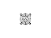 0.60 Carat Diamond Effect Solitaire Men's Stud Earrings