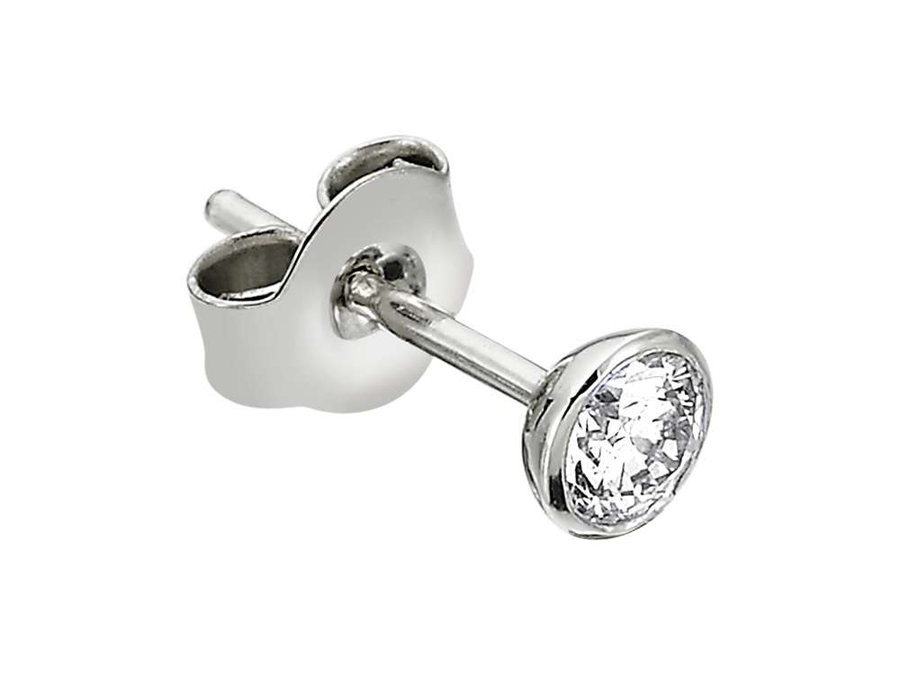0.19 Carat Diamond Solitaire Men's Stud Earrings