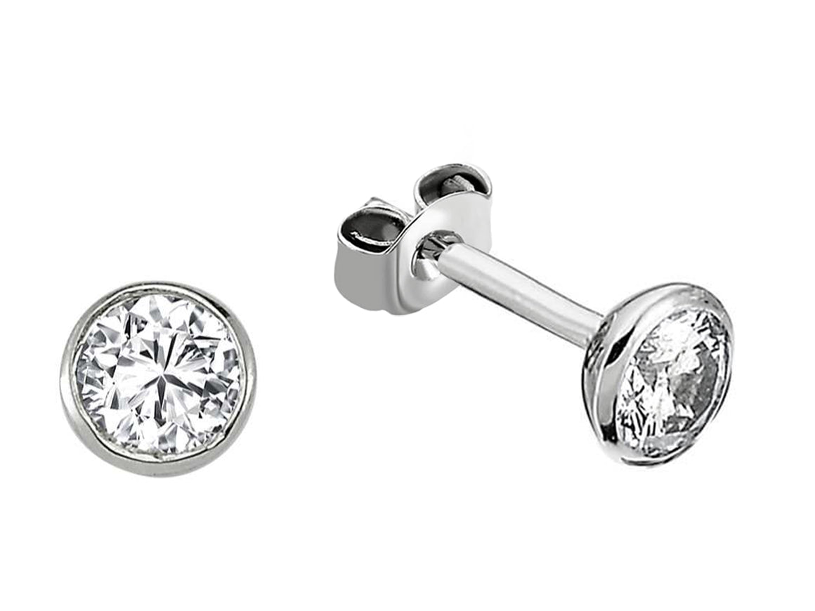 0.26 Carat Diamond Solitaire Stud Earrings
