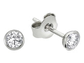 Boucles d'oreilles solitaires effet diamant 0,38 carat