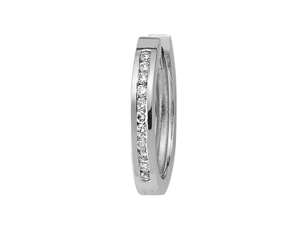 Diamond Hoop Earrings