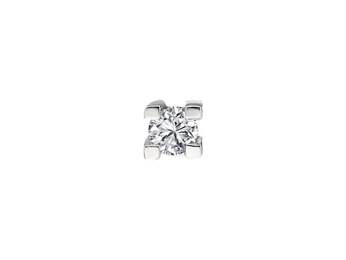 0.06 carat diamond solitaire men's stud earrings
