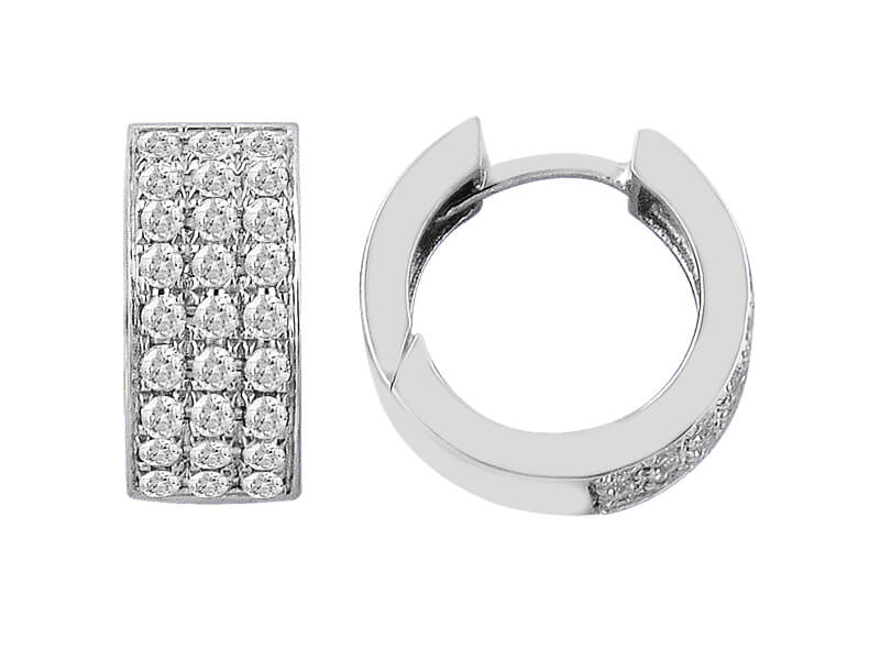 Diamond Hoop Earrings