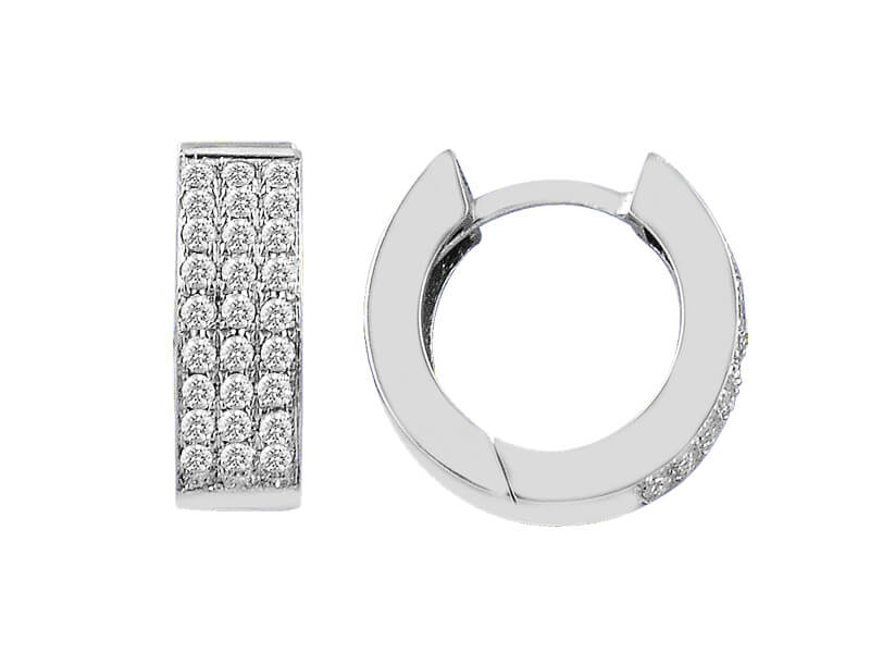 Diamond Hoop Earrings