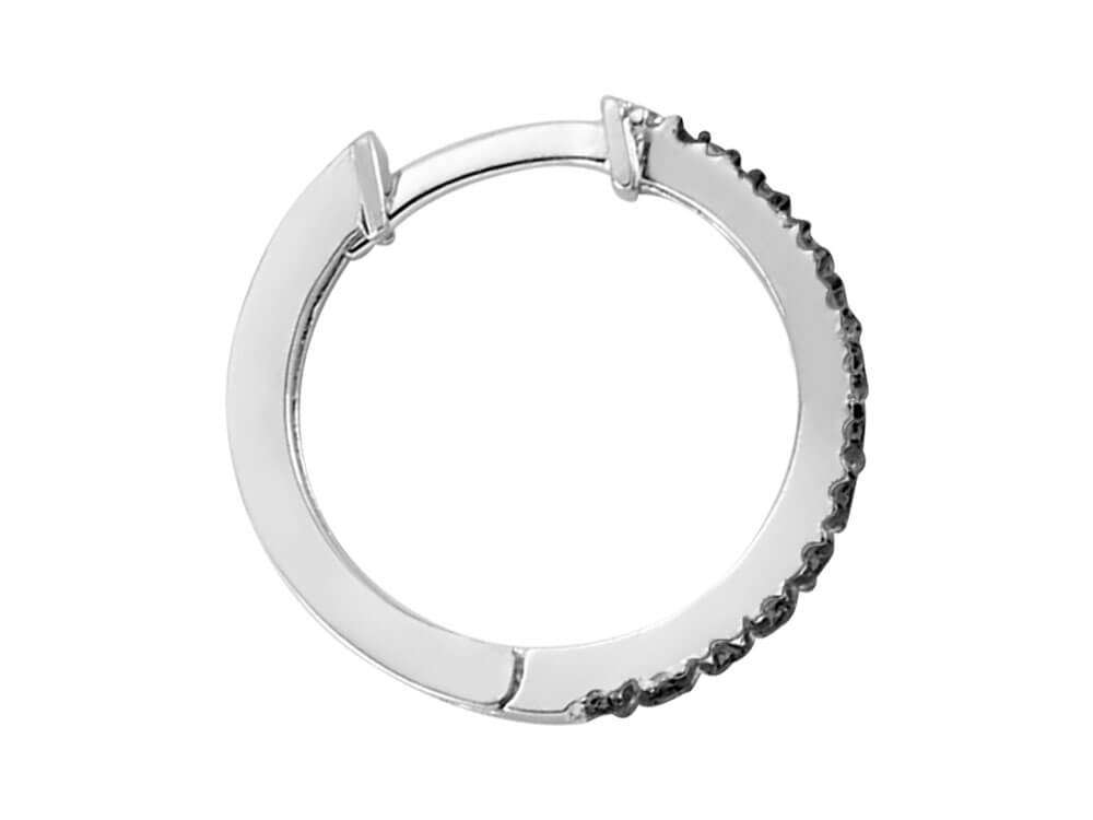 Black Diamond Men's Hoop Earrings
