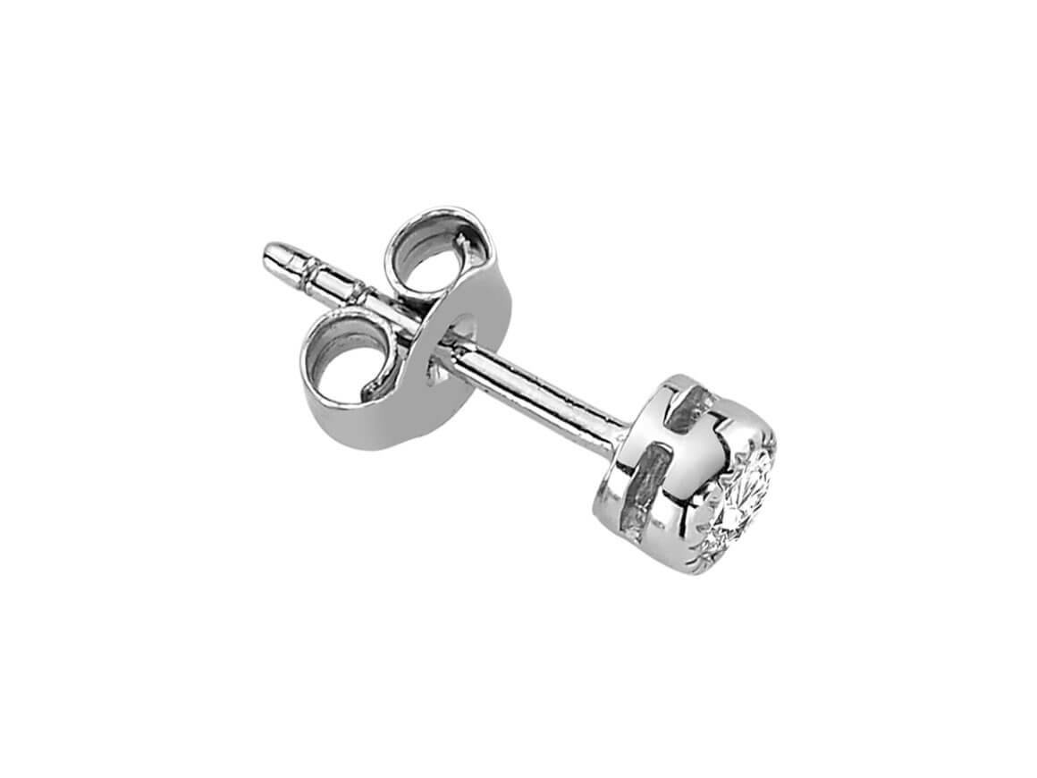 0.17 Carat Diamond Solitaire Men's Stud Earrings