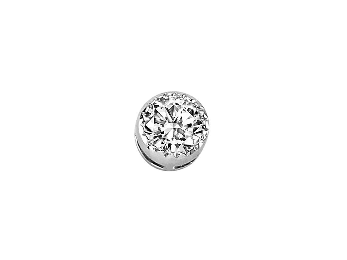 0.17 Carat Diamond Solitaire Men's Stud Earrings