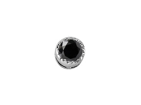 0.18 Carat Black Diamond Solitaire Men's Stud Earrings