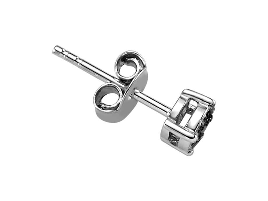 0.30 Carat Black Diamond Effect Solitaire Men's Stud Earrings
