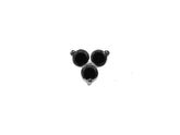 Tria Black Diamond Men's Stud Earrings