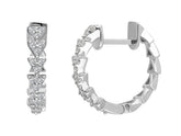 Diamond Pangolin Hoop Earrings