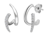 Boucles d'oreilles créoles Fi en diamant
