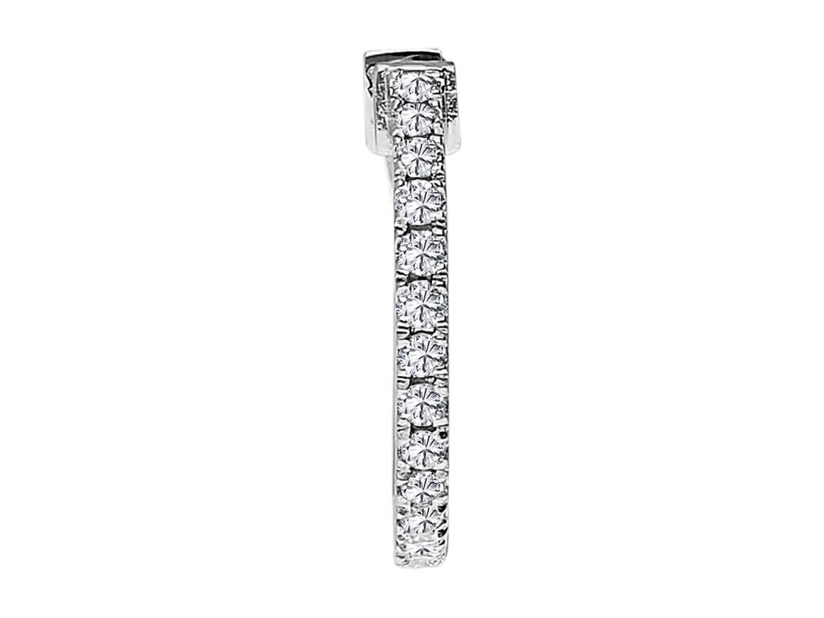 Diamond Men's Hoop Earrings