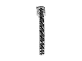 Black Diamond Men's Hoop Earrings