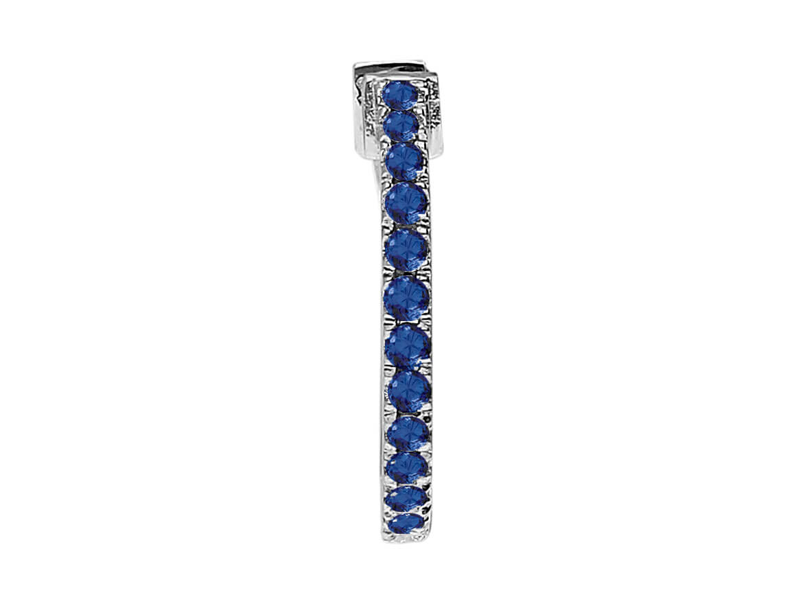 Sapphire men's earrings