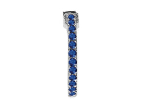 Sapphire men's earrings