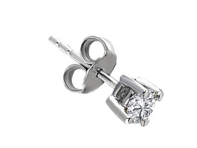 0.25 Carat Diamond Solitaire Men's Stud Earrings