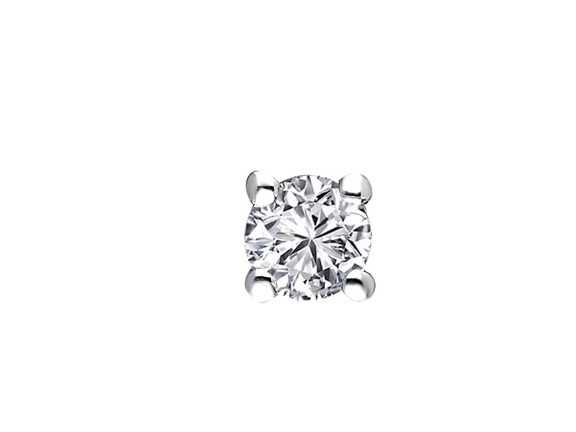 0.25 Carat Diamond Solitaire Men's Stud Earrings