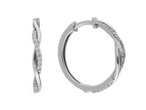 Diamond Infinity Hoop Earrings