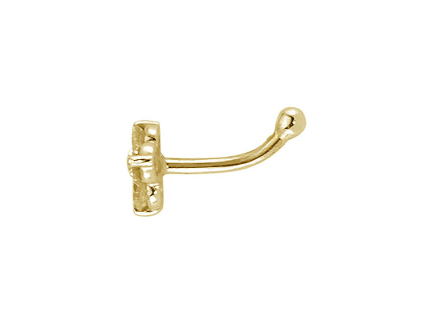 0.11 total carat diamond tria nose piercing