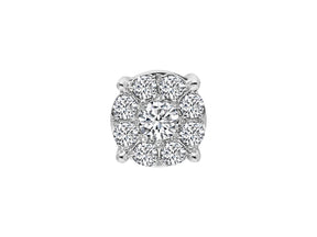 0.40 Carat Diamond Effect Solitaire Men's Stud Earrings