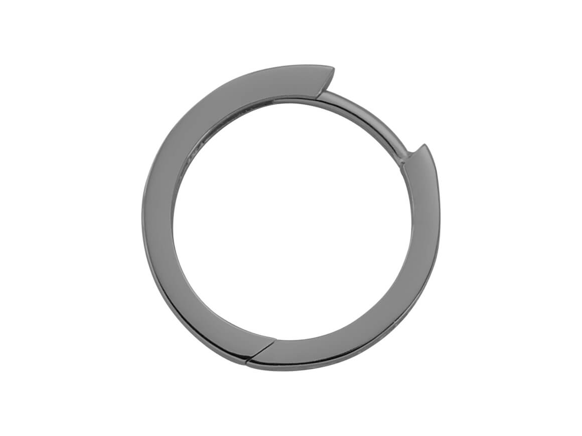 Black Diamond Men's Hoop Earrings